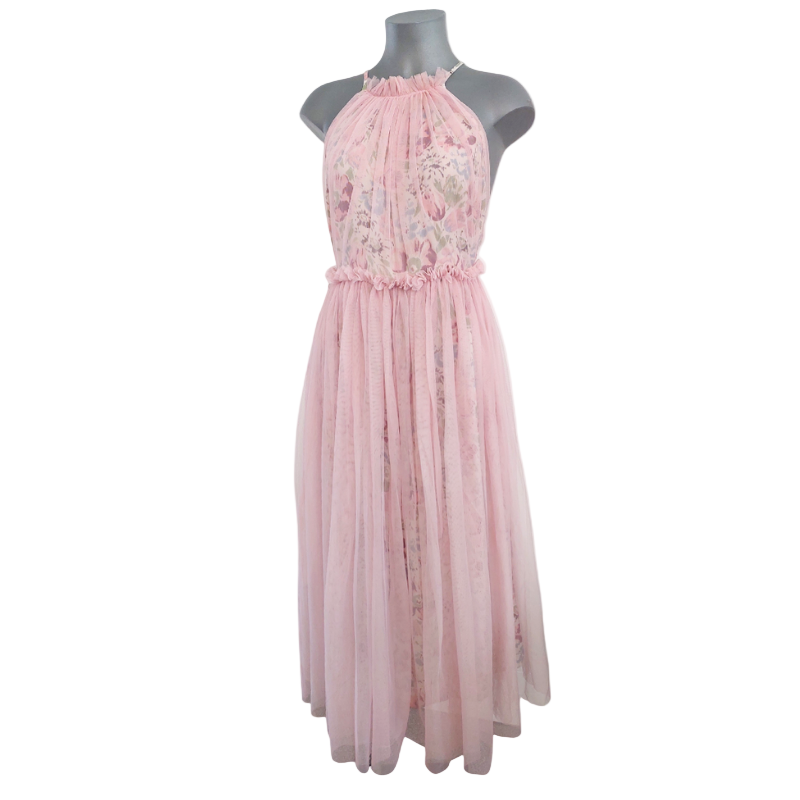 Pink tulle formal dress size 10