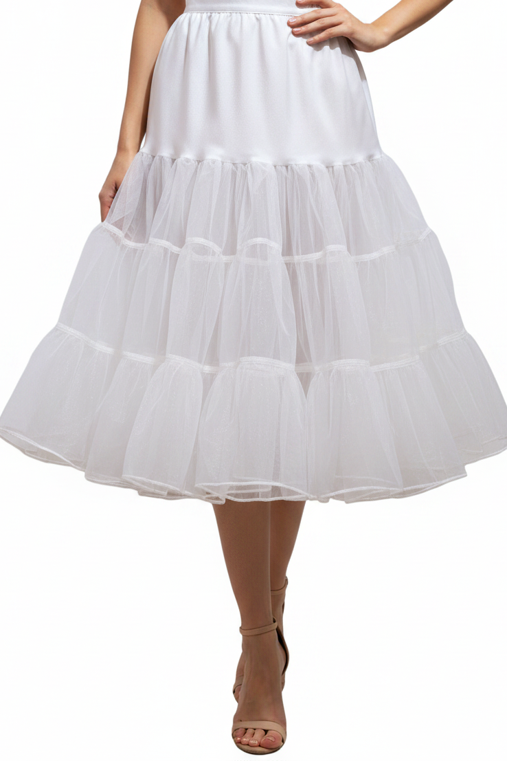 White tulle petticoat, size 12+ HIRE ONLY