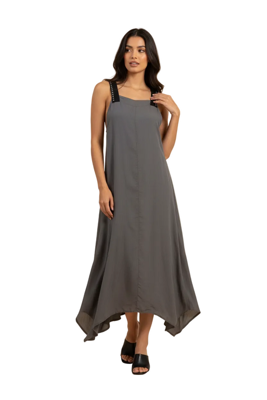 Repertoire lounge charcoal grey dress, size 12