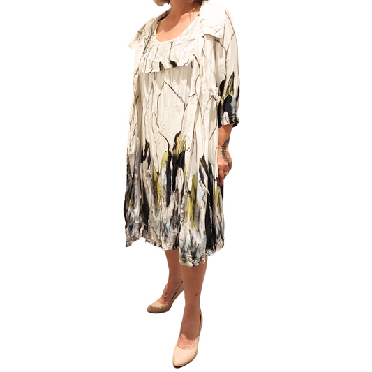 Artisan ivory dress & coat , size 8