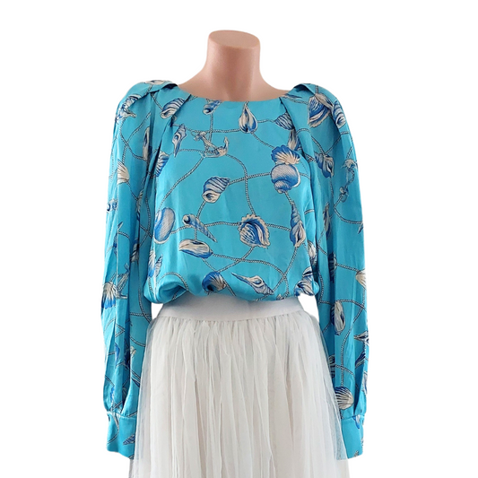 Country Road blue shell top,  size 8 & 10