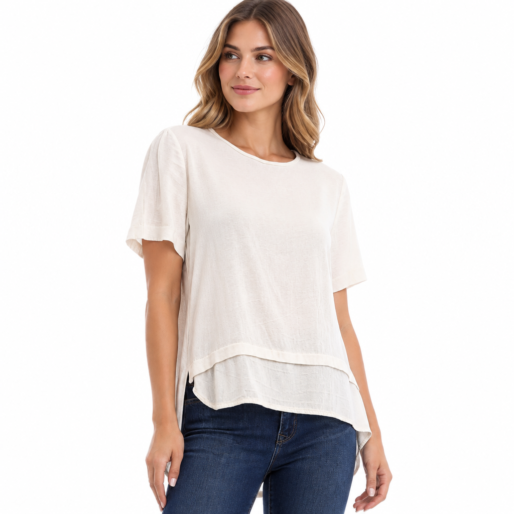 Zara ivory top, size 8