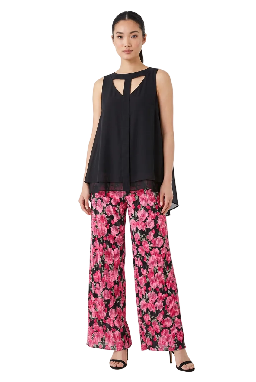 Decjuba floral wide leg pants, size 10