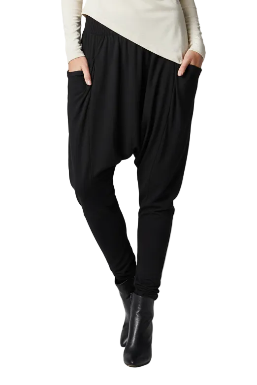 Betty Basics drop crotch black pants, size 8/10