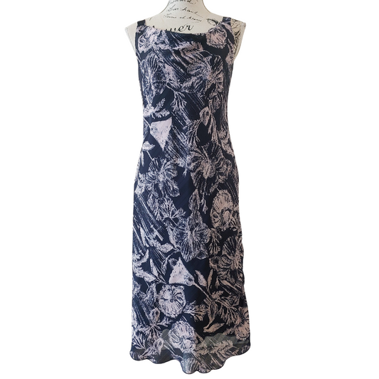 NEW Corina's navy floral dress, size 10 & 12, retail $275