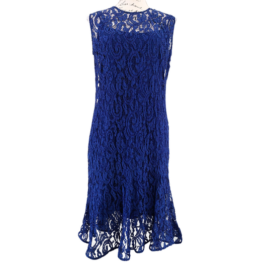 Blue lace formal/party dress, size 10