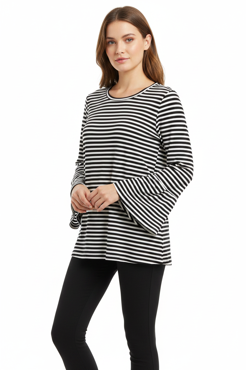 COOPER Bell Bottom Blues Top, size XS 10