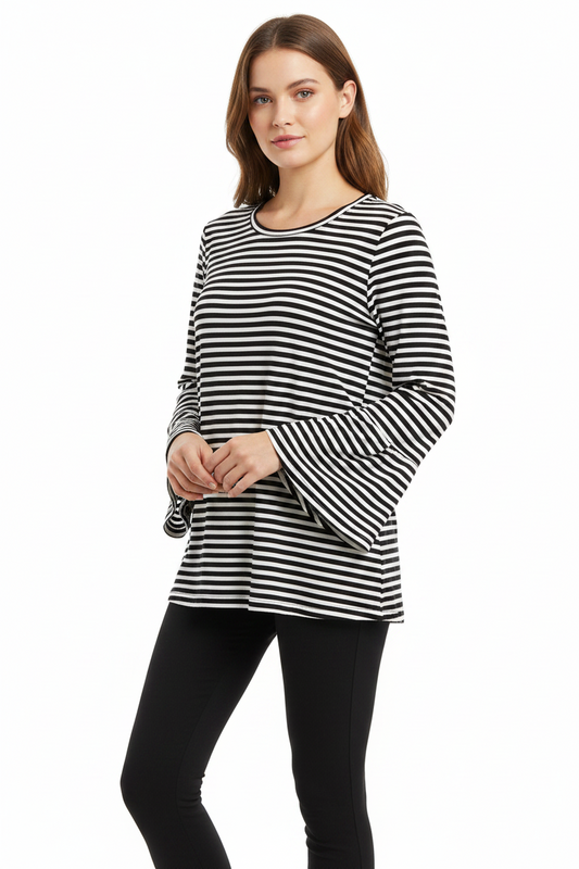 COOPER Bell Bottom Blues Top, size XS 10