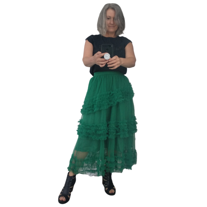 NEW tulle skirt, green in stock, pre-order others OSFM 6, 8, 10