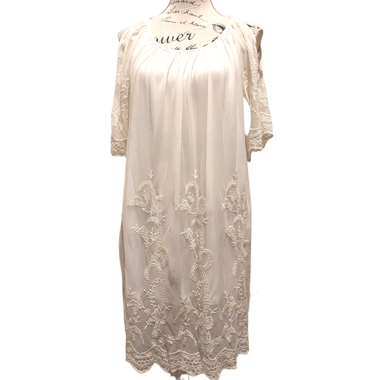 Ivory lace dress, size 10/12