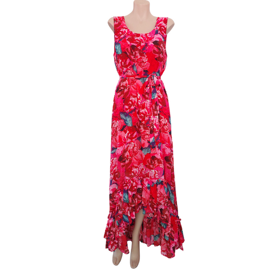 Augustine pink floral dress, size 10