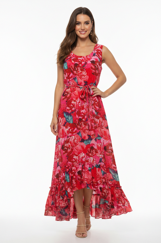 Augustine pink floral dress, size 10