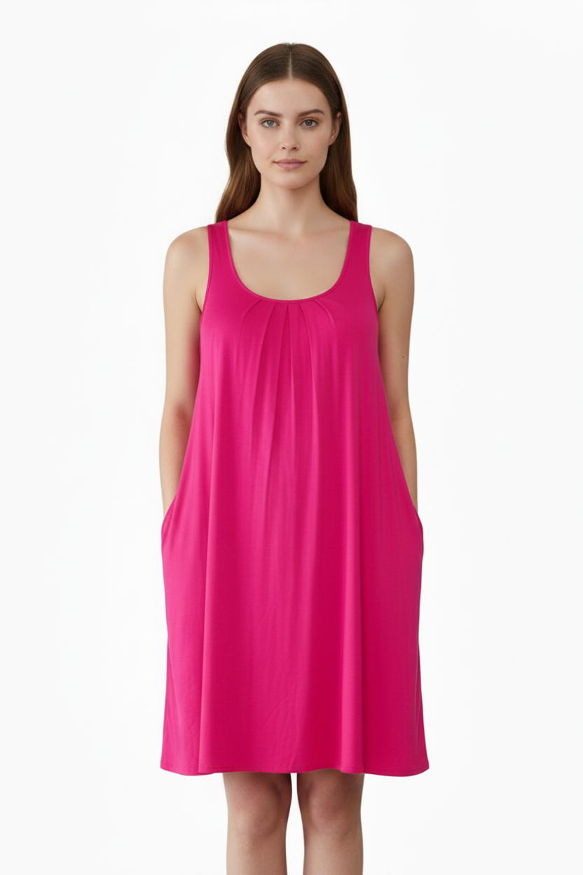 Visit In New York silky pink dress, size 10