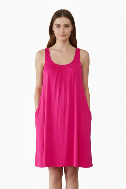 Visit In New York silky pink dress, size 10