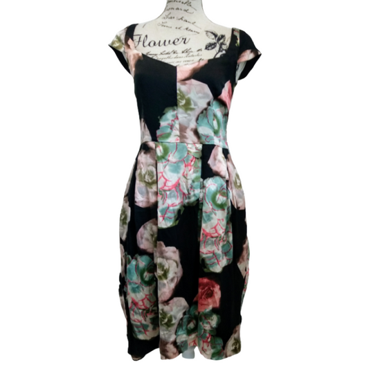 Princess Charlotte silk floral dress, size 10