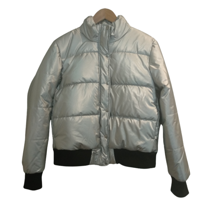 Decjuba silver puffer jacket, size 10