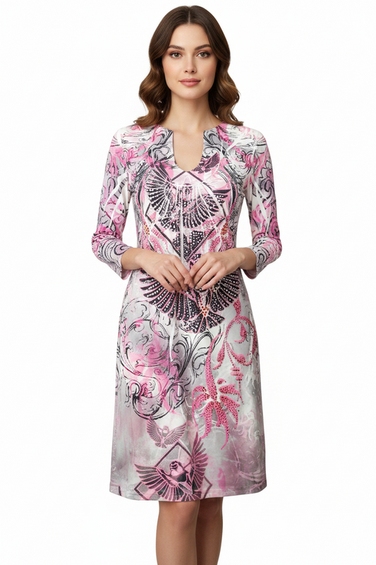 What Woman Want pink bling dress, size 10