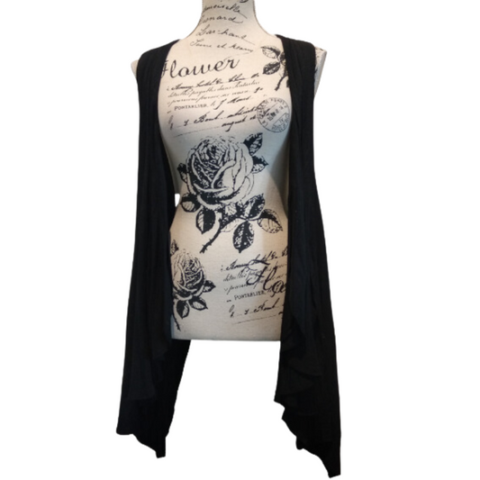 Morrison black long layering coat, OSFM, 12