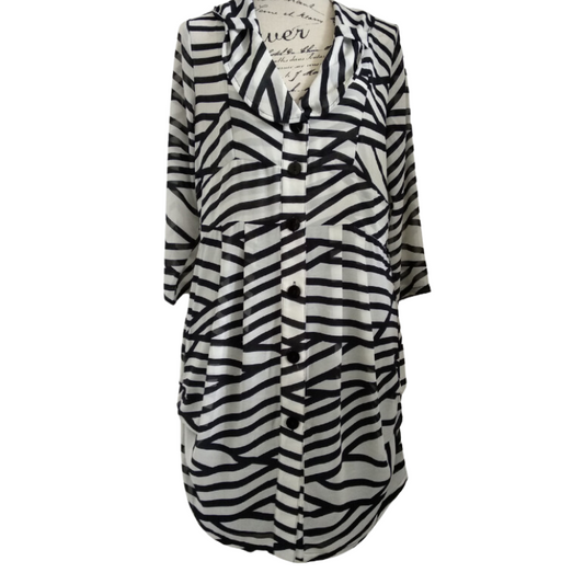 REVUE black & white dress/top, size 12