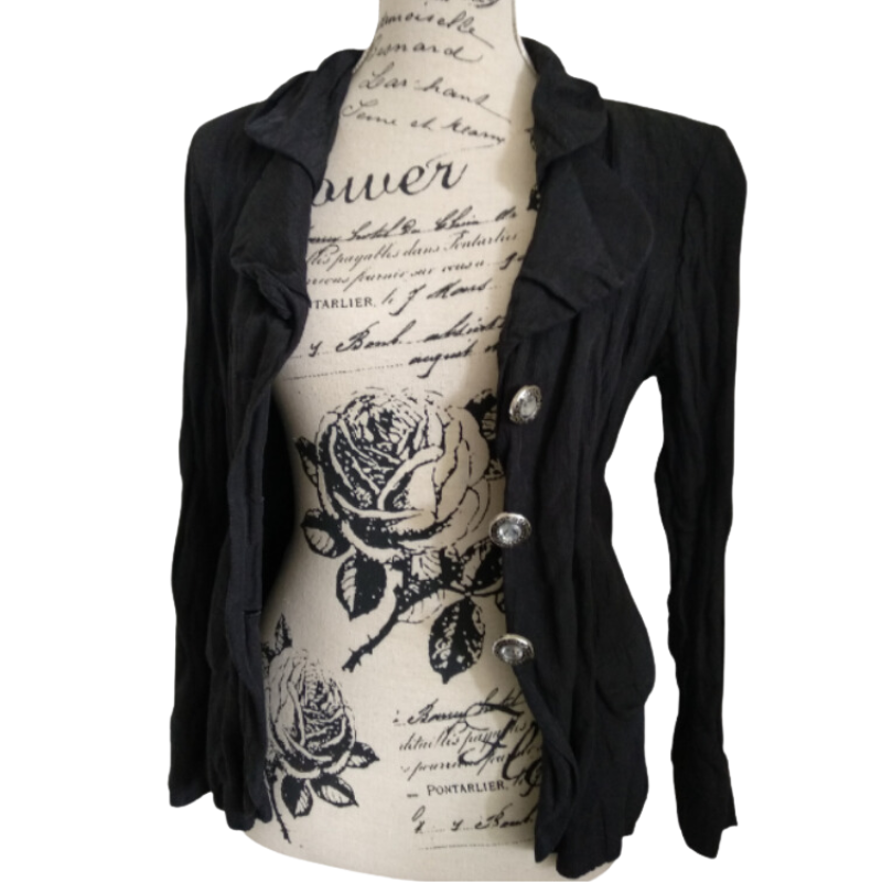 Andrea Moore black jacket, size 10-12