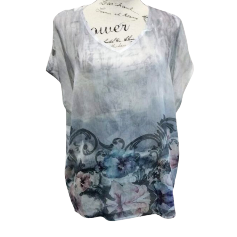 URU grey top, size 10/12, OSFM