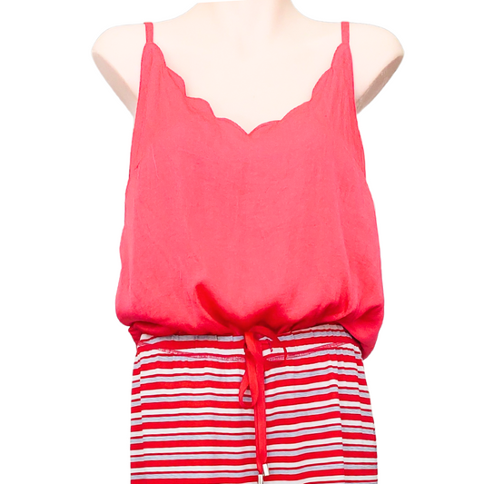 Whistle silky red singlet top,  size 10
