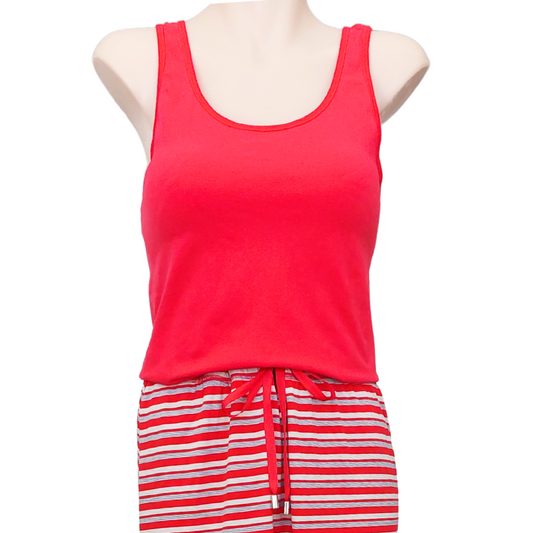 Country Road red singlet top,  size L/10