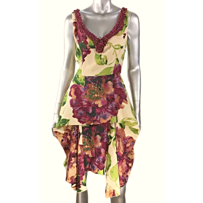 TRELISE COOPER  'Big Love', linen dress size 12/14, retail $899