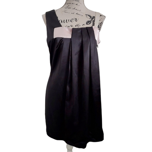 Buonitta black silky cocktail dress, size 12