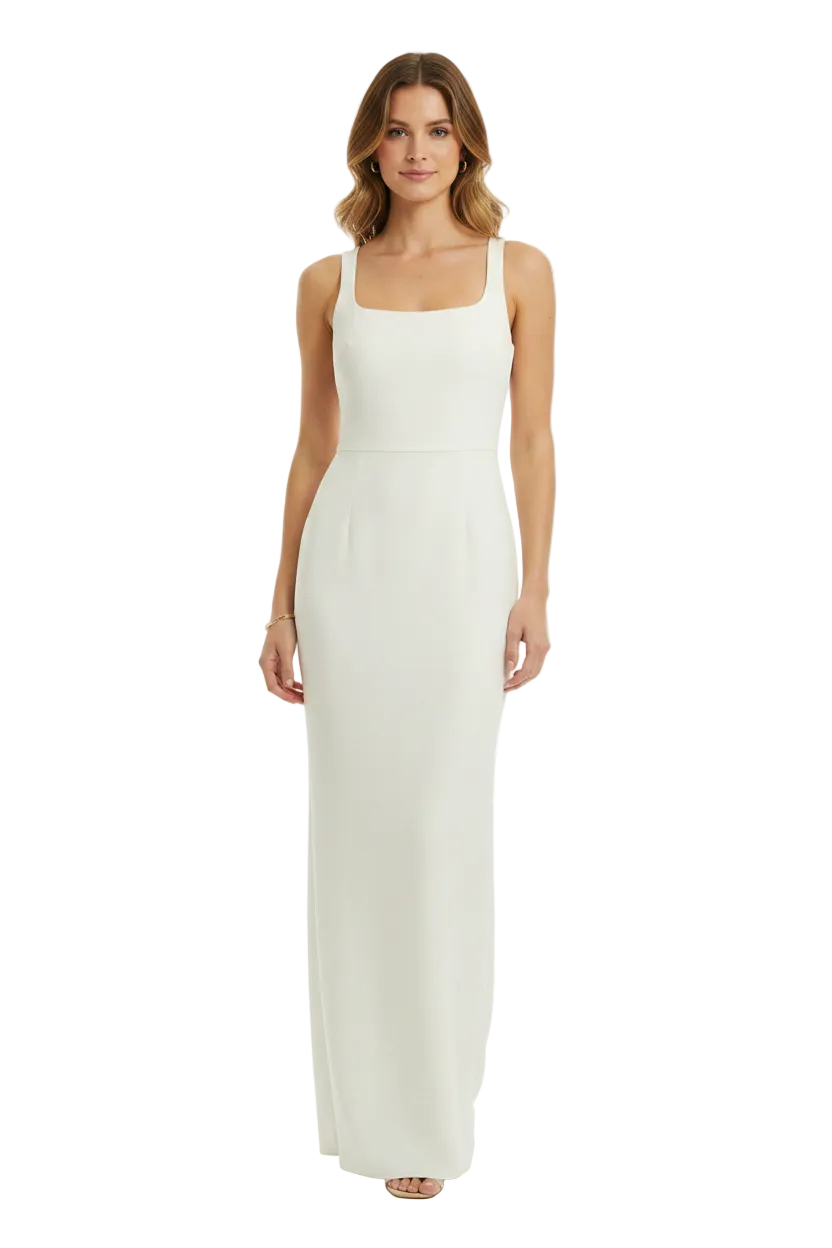 Cue ivory formal dress, size 12