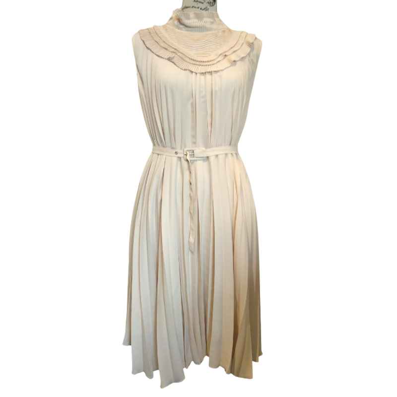Molly Bracken Autumn tones cream dress, size L 12/14