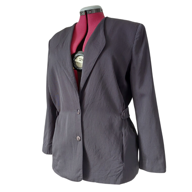 John Cavill charcoal jacket , size 14