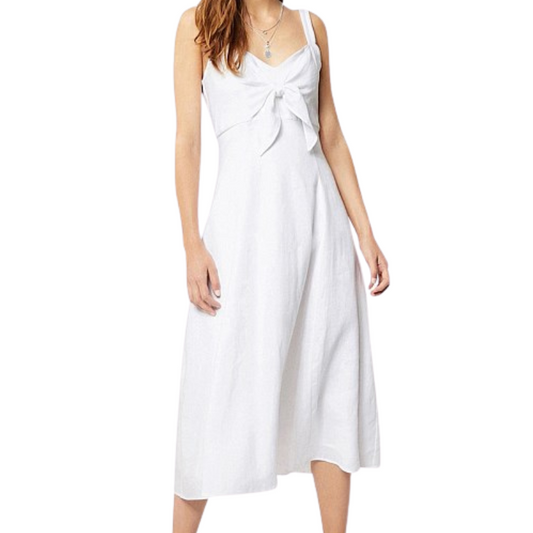 As new Witchery white linen Summer dress, size 14