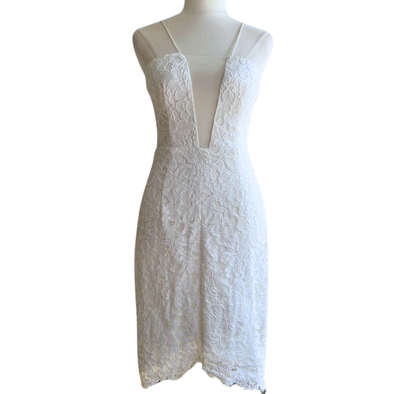 NEW Forever New ivory lace  formal dress, size 14/16