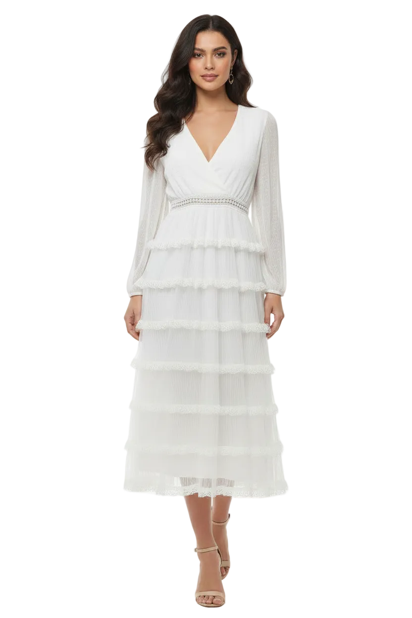 Whyte Valentine ivory dress, size 14