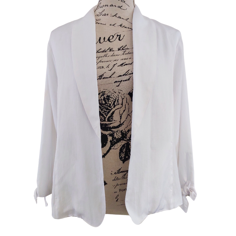 Jeanswest white jacket, size 14-16