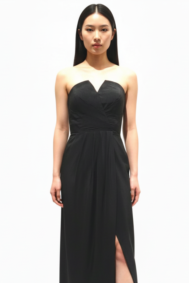 Forever new black silk dress, size 6