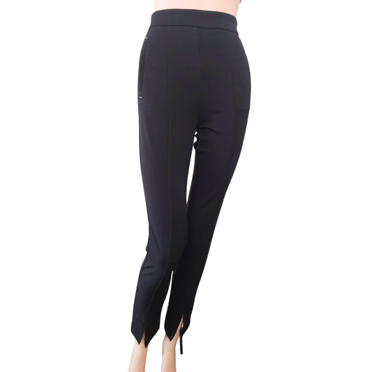 Zara black stretch pull on pants, size 8