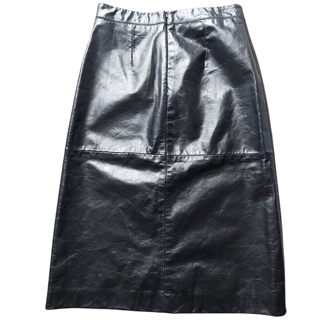 GAP genuine leather skirt, size 8