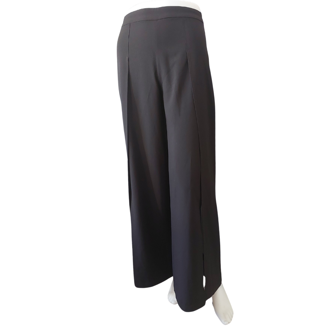 Stella black split leg pants, size 8