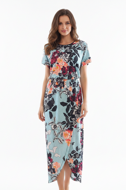 Anyones daughter blue floral dress, size 8