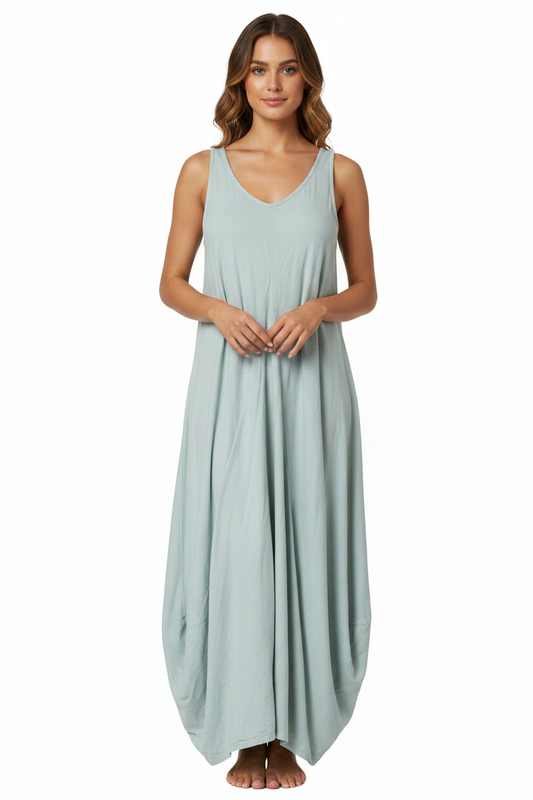 Bazaar light green linen dress, size 8