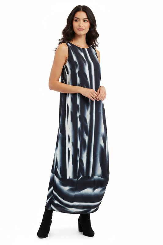 Repertoire black/green lounge dress, size  8