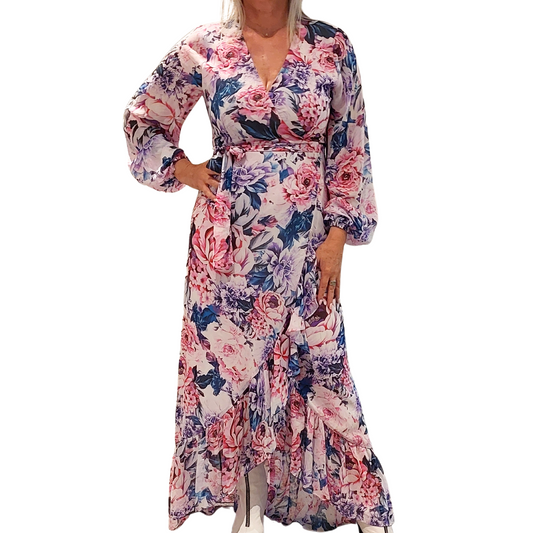 Augustine pastel floral dress, size 8-RENT ONLY