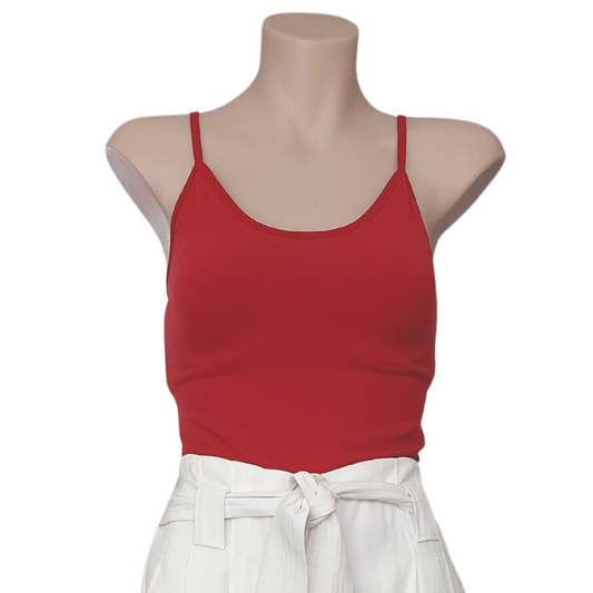 Country Road red singlet top,  size S / 6-8