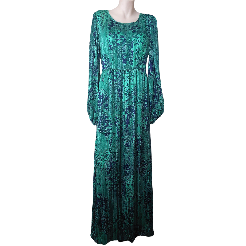 Augustine green dress, size 8-RENT ONLY