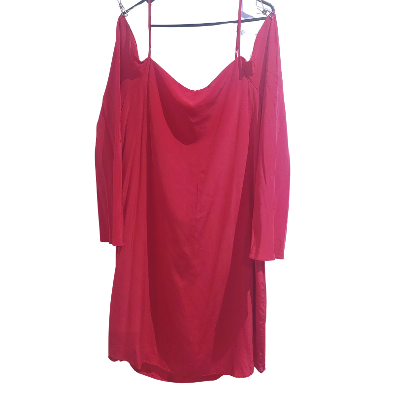 Moochi hot pink silk dress, size 14