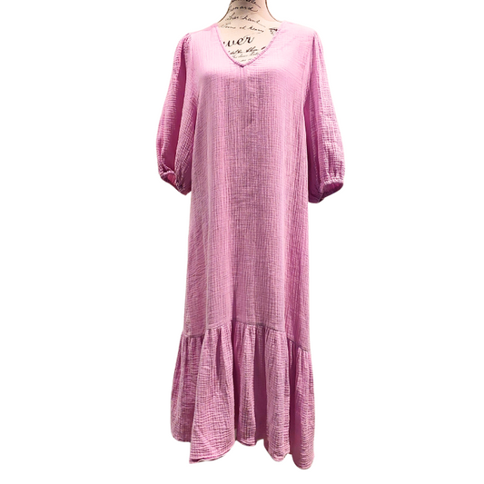 STELLA + GEMMA purple cheese cloth dress, size 14