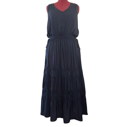 State Of Play navy silky dress, size 18