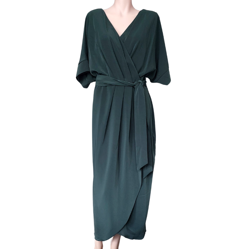 Willa green dress, size 16